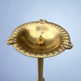 Vintage brass pedestal ashtray