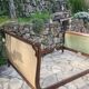 Mahogany empire bed with gooseneck 140x190