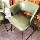 Pair of shell armchairs by Michel Ducaroy, edition SNA Roset