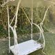 Antique metal dressing table console France shabby chic 1920