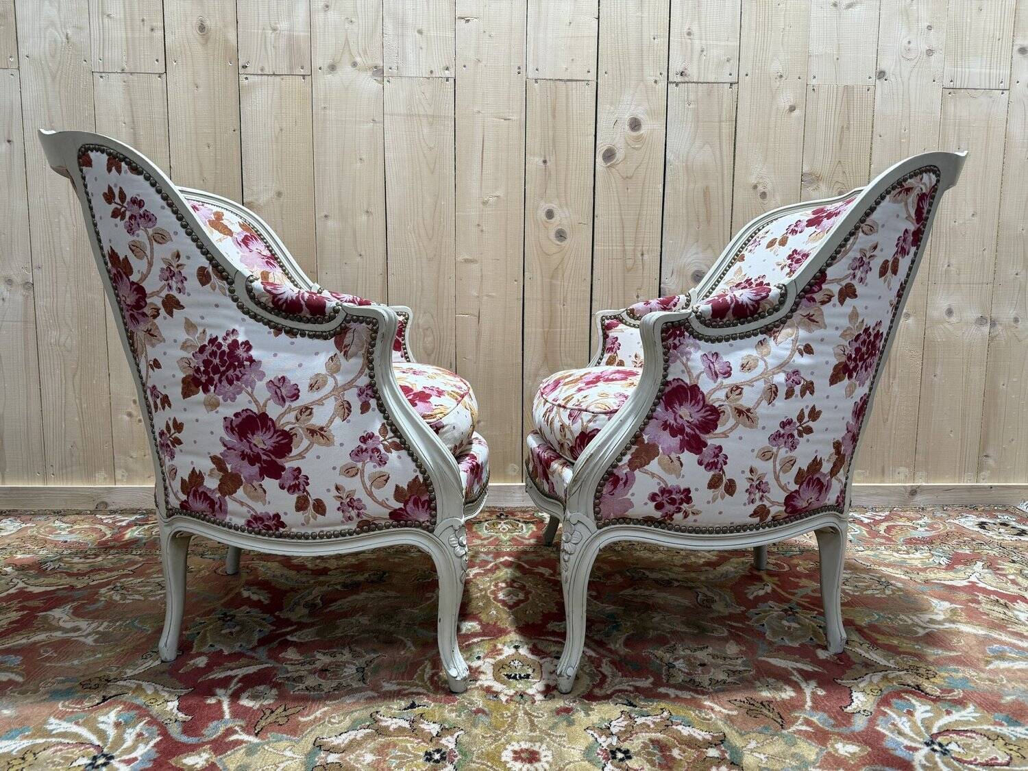Pair of armchairs - Louis XV style bergères