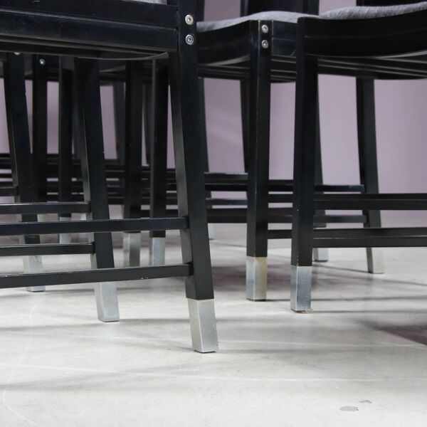 Ensemble de 10 chaises de salle à manger conçues par Ernst W. Beranek pour Thonet, Autriche, 1980