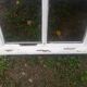 Glass window h146xl227 in arched oak