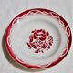 Set of 6 hollow plates Terre de Fer, model "Odette", Digoin Sarreguemines