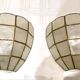 Paire d'appliques nacre coquillage