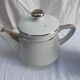 White silver Salam coffee pot Limoges France