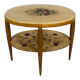 Art Deco gueridon with painted and gilded floral decoration, France – Circa 1920