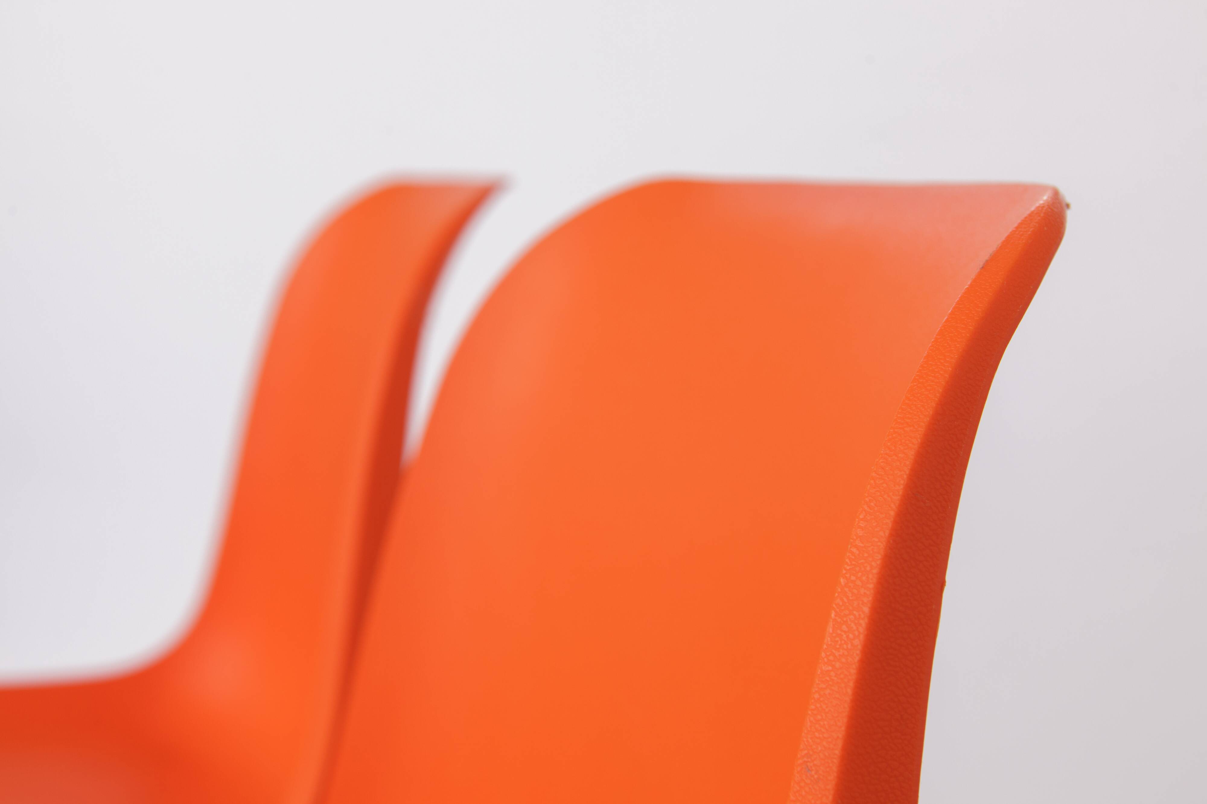 12 Stacking Chairs Vintage 1970s, Germany