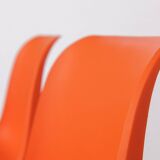 12 Stacking Chairs Vintage 1970s, Germany