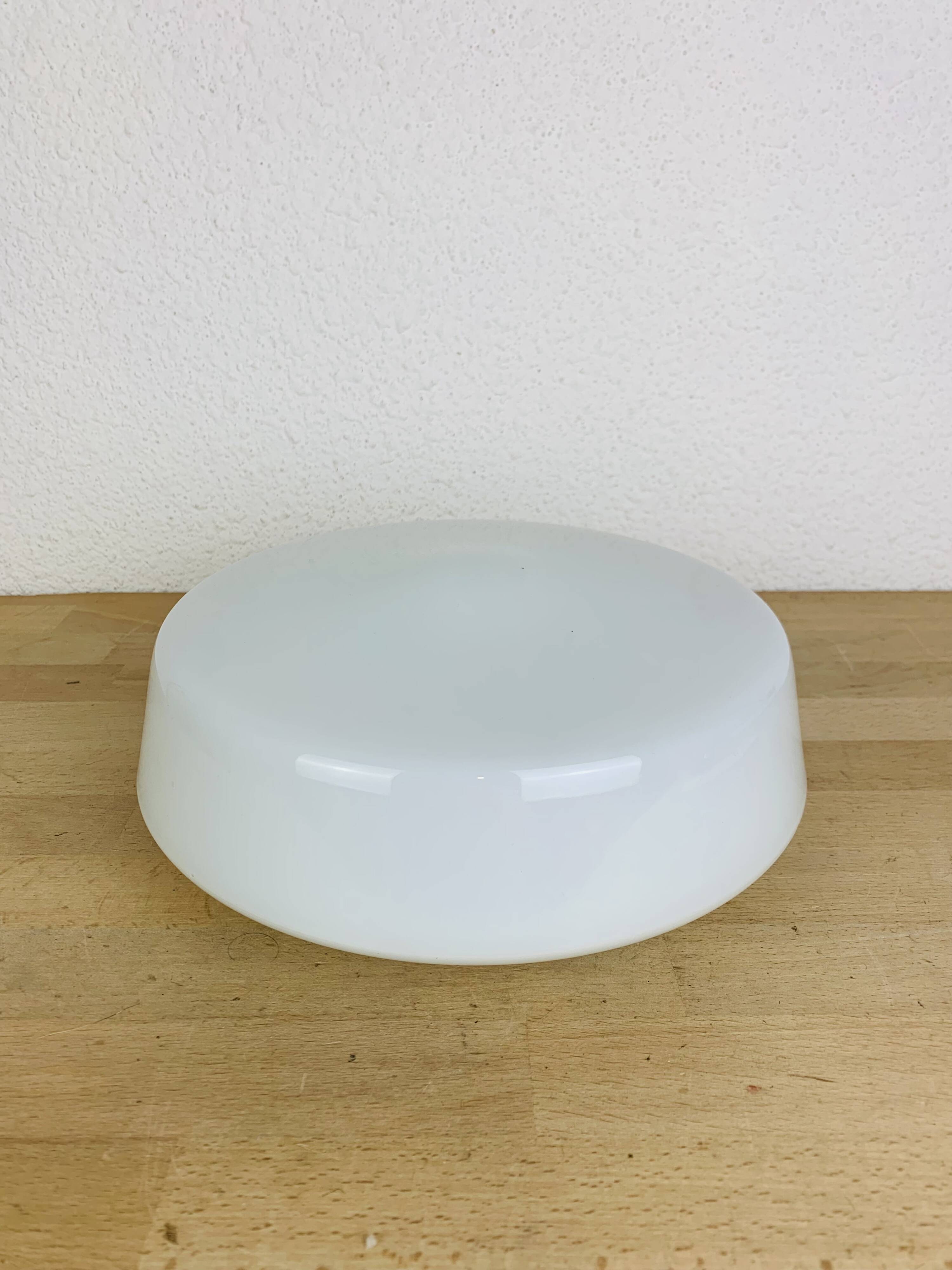 Round opaline wall lamp by RZB Leuchten, vintage