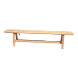 Solid oak farm bench