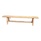 Solid oak farm bench