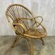 Pair of vintage rattan armchairs
