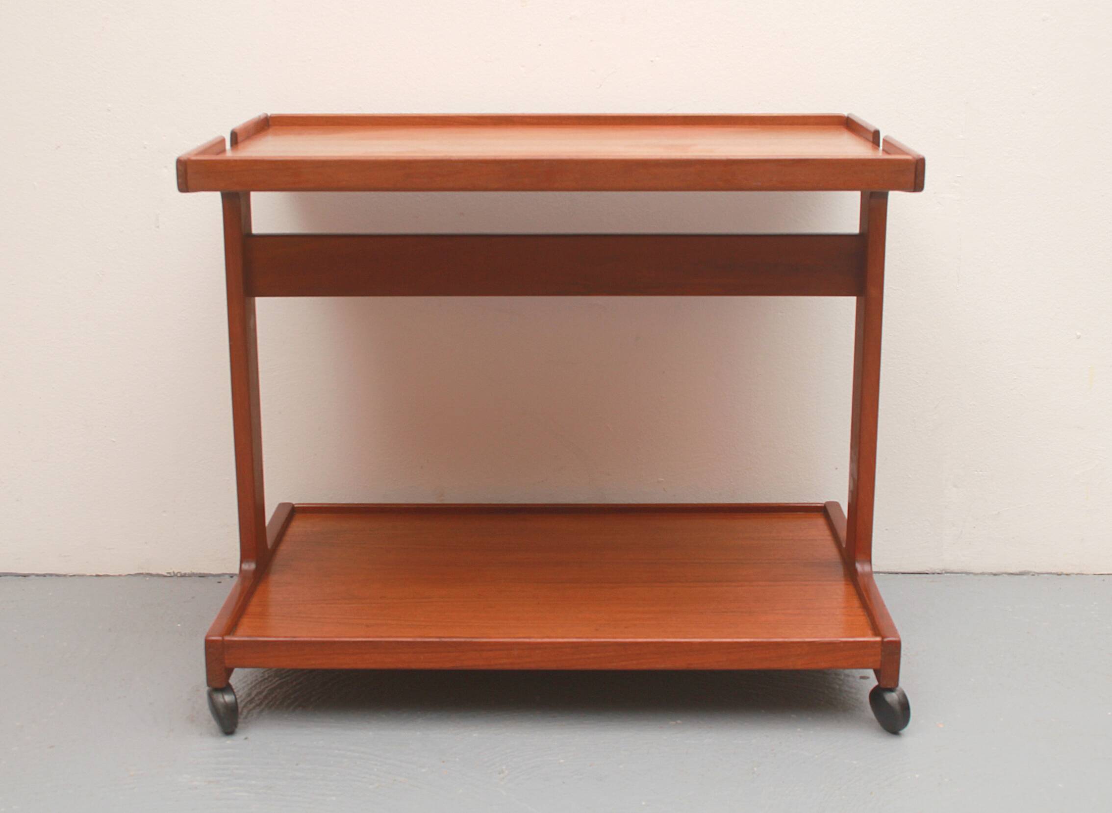 1970s serving trolley in teak