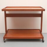 1970s serving trolley in teak