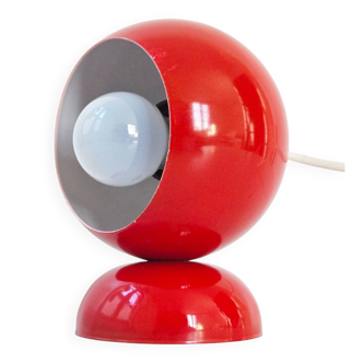 VINTAGE 1960 SPACE AGE LAMP IN LACQUERED RED METAL 60S 1960S DLG MAGISTRETTI