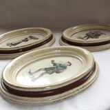 Table frame medallion old trades vintage decoration