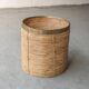 Rattan & brass planter, Italy, 1970's