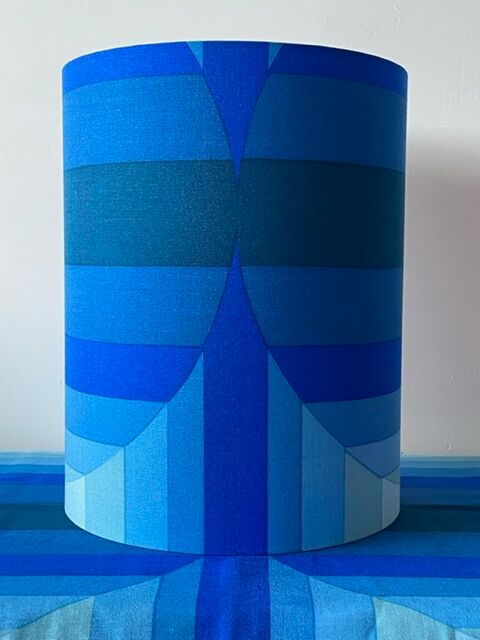 Lampshade Neptune H45 D35 - vintage fabric