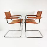 Chaises Bauhaus S34, conçues par Mart Stam, Bulthaup, Allemagne, années 1980.