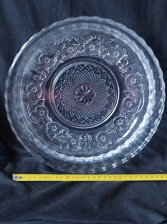1960 /arabesque /fleurs de lys/ Grand plat