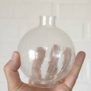 Vintage pendant light white eclectic chandelier hanging lamp Germany 1970's