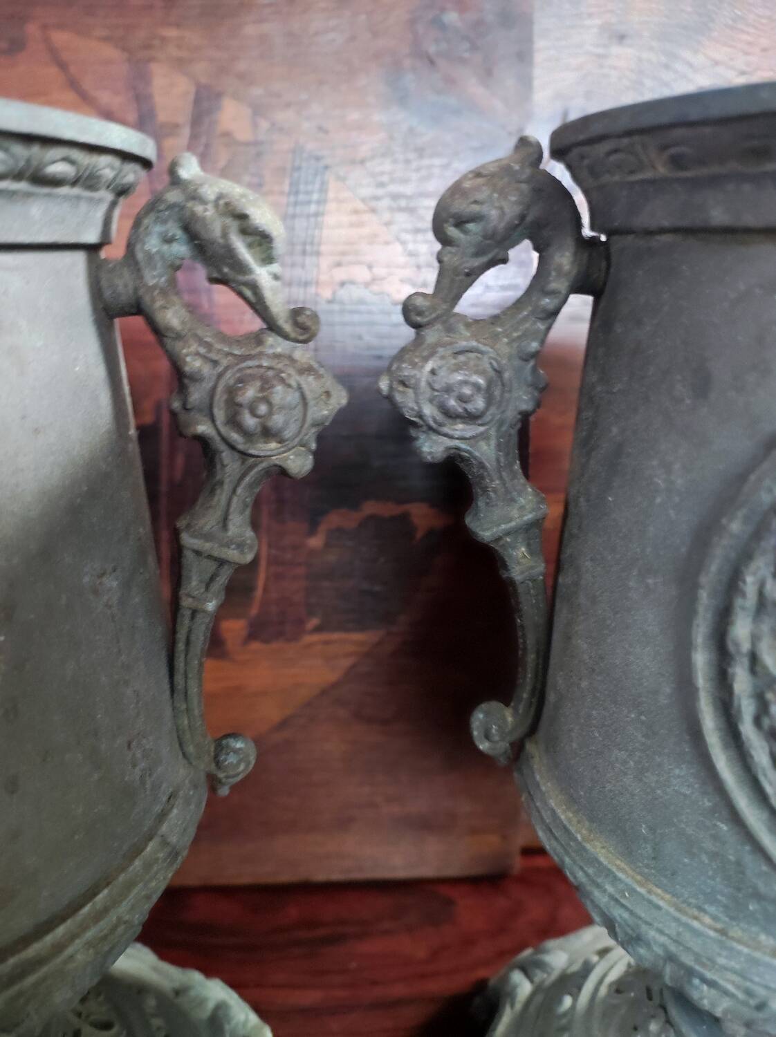 Decorative metal vase