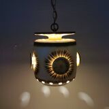 Large and beautiful hanging lamp in ceramic. Danish from the 70s, in super nice condition.