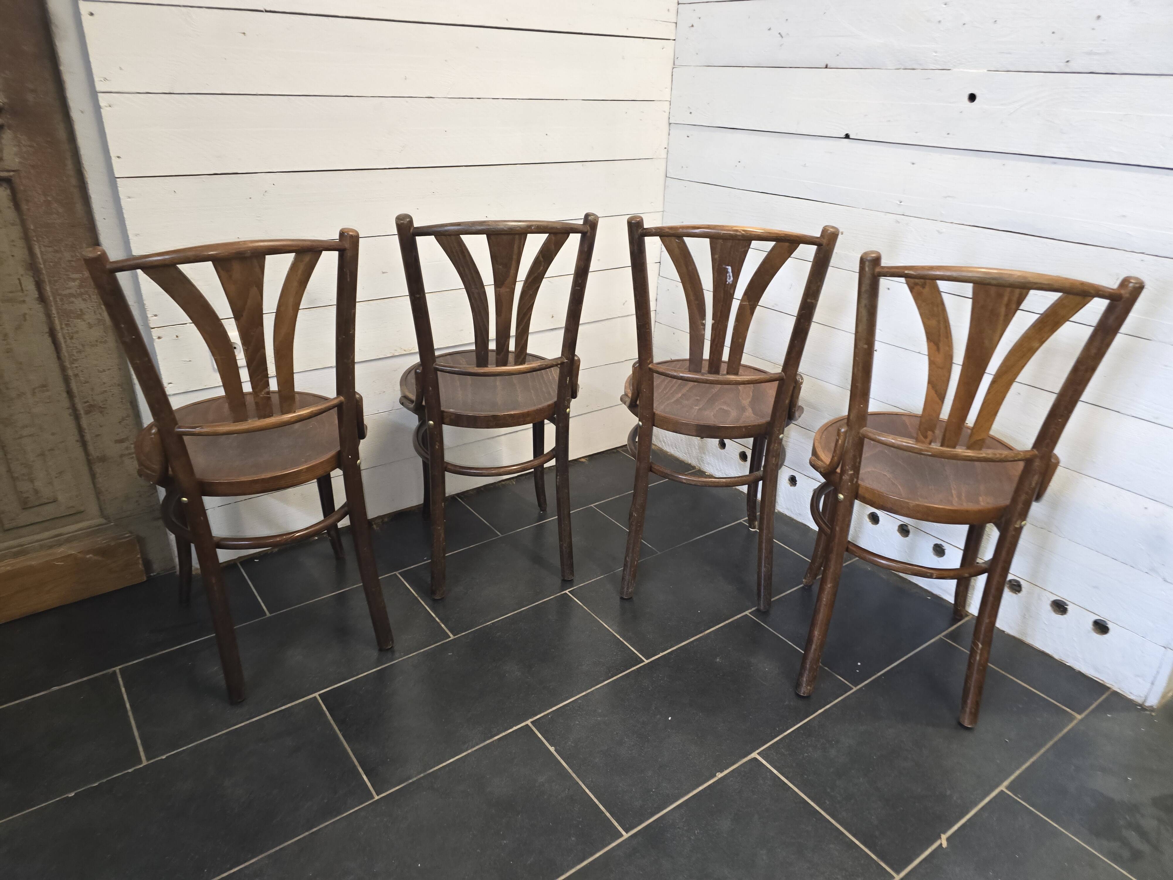 4 bentwood bistro chairs