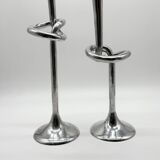 XXL "Giant Knot" candlestick pair – 1980s
