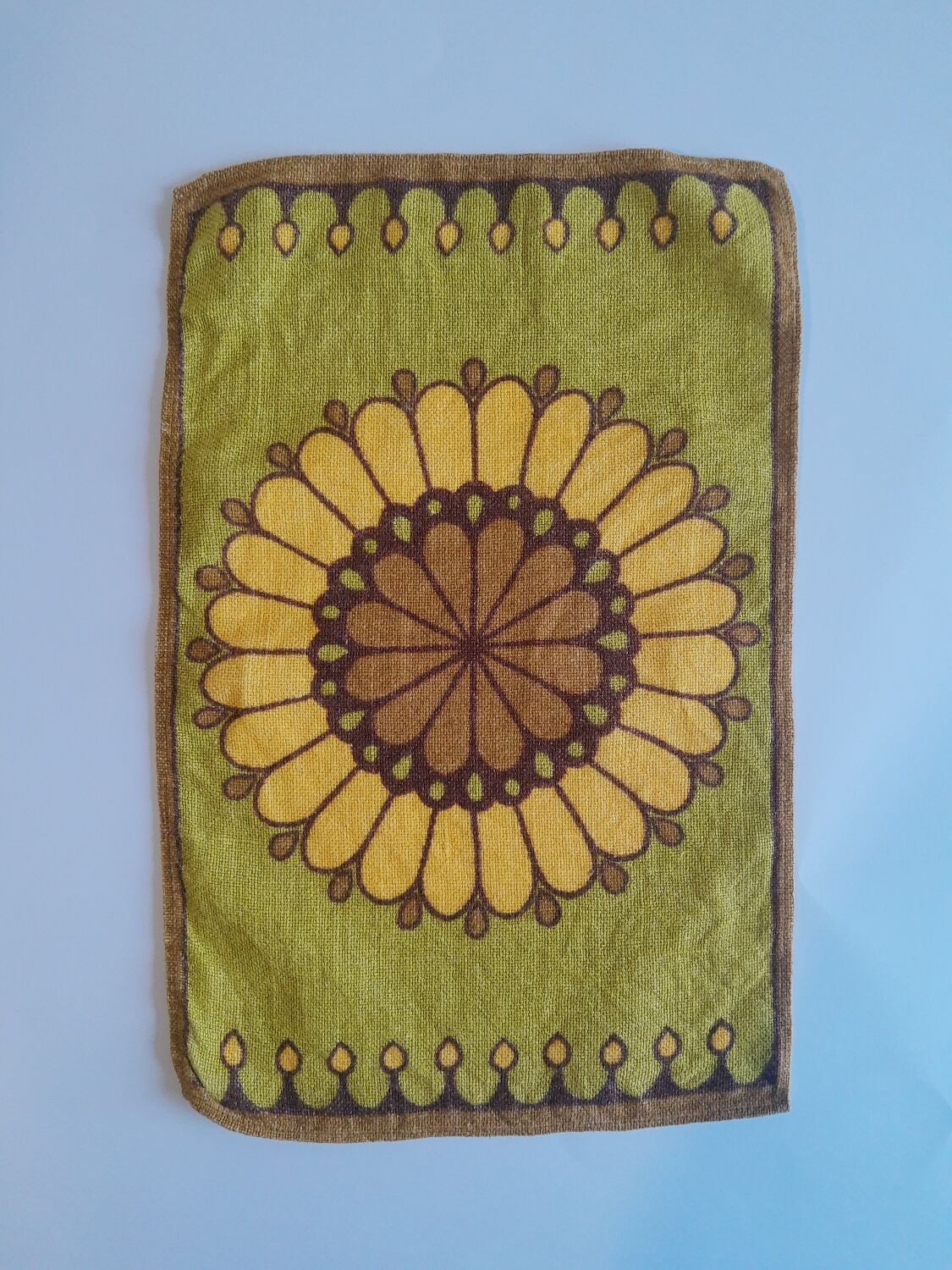 Set of 4 vintage 70s cotton napkins