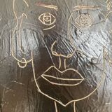 Bachmann, Portrait of a Man, 2022, Acrylic, Framed