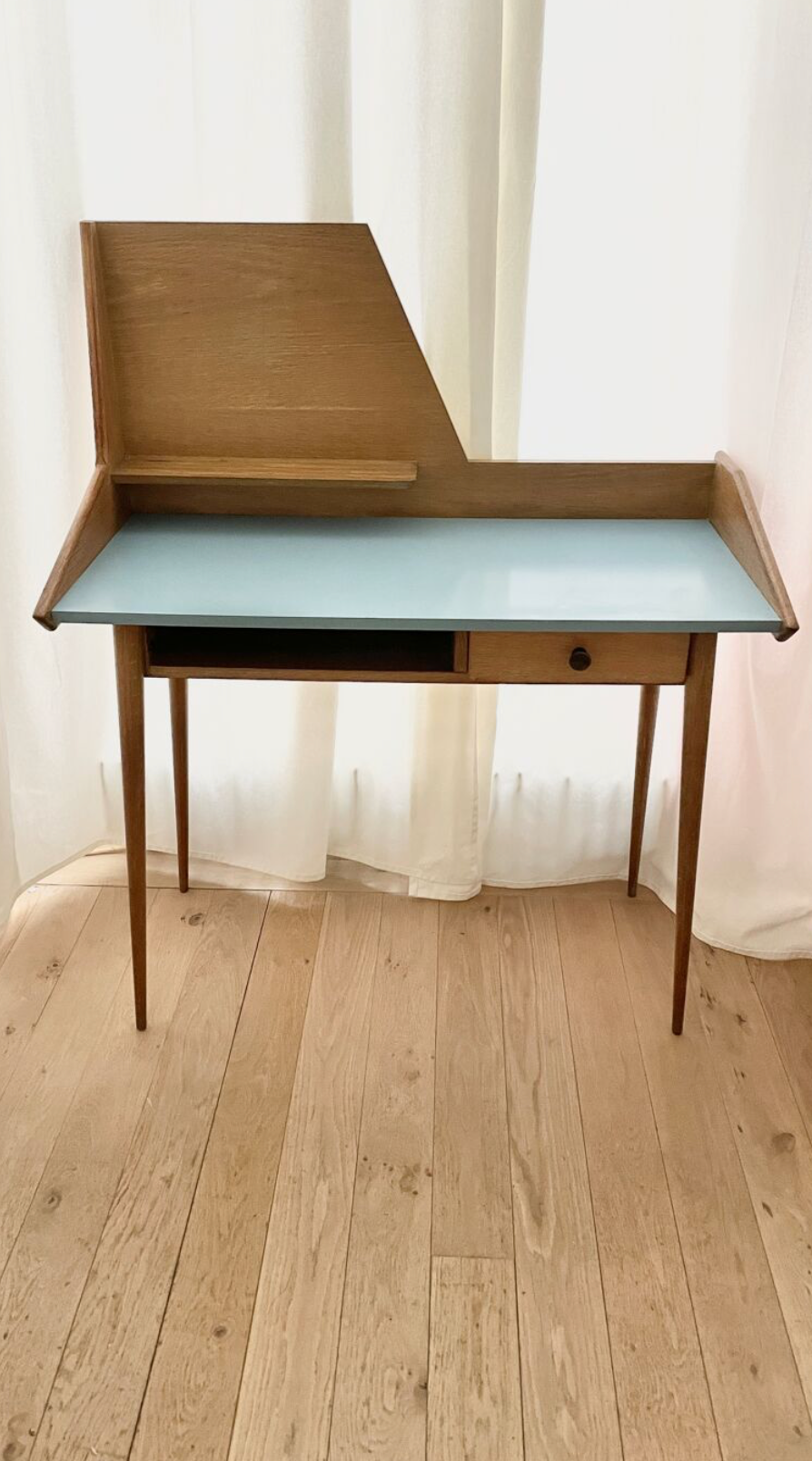 Scandinavian blue desk