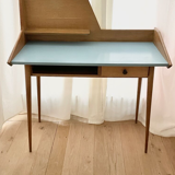 Scandinavian blue desk