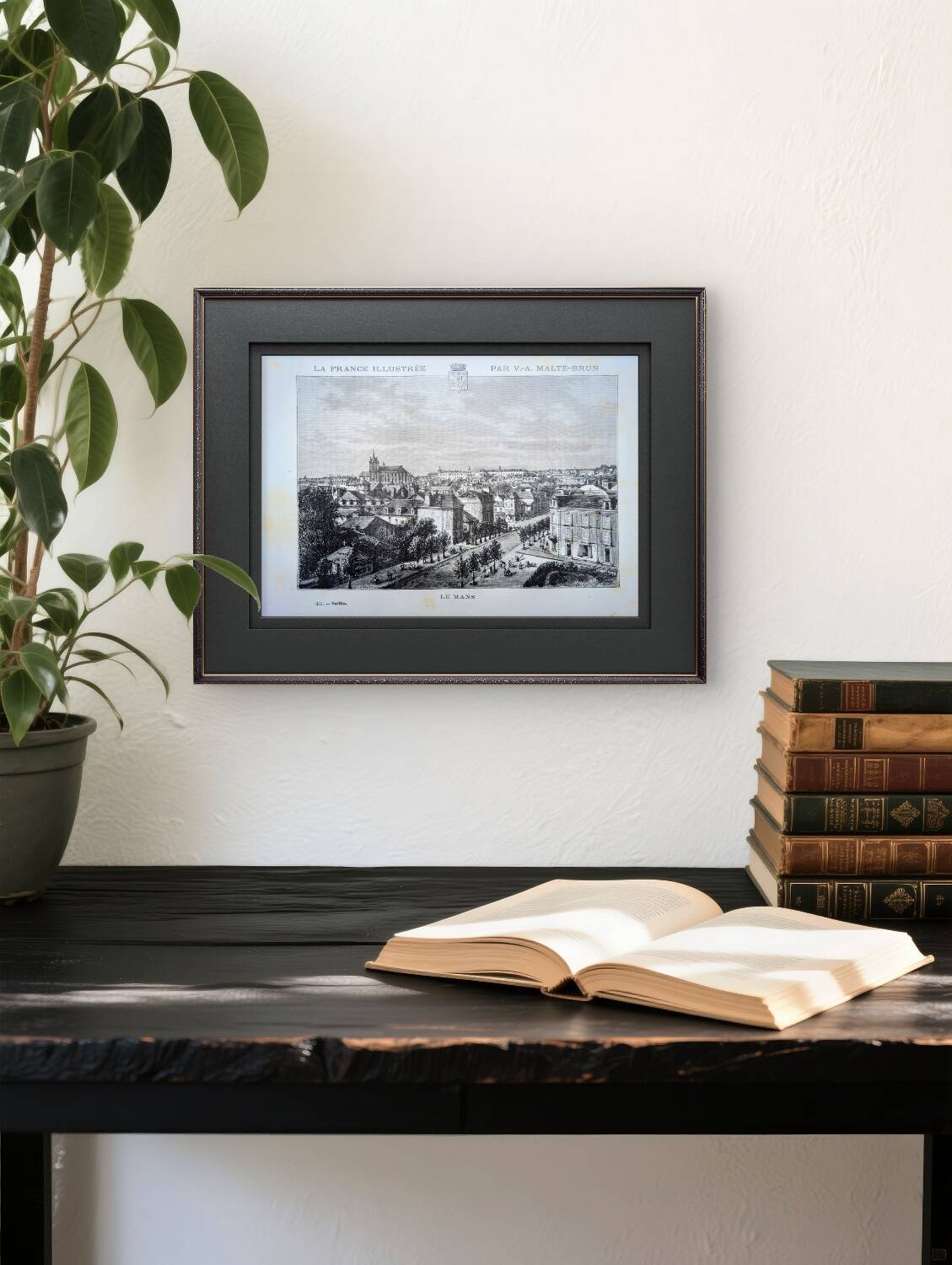 Le Mans, printed illustration from 1883.
