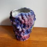 Italian barbotine grape pitcher