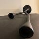 Pair of black candlesticks art deco in steel Habitat 1970