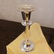 Silver metal candle holder