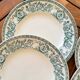 Set of 6 antique Longwy "Talma" flat plates in ironstone - 20th century