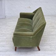 1970s, Danish by Kurt Østervig, 3-seater sofa, furniture velour, teak wood.