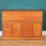 Retro Teak 1960s Nathan Squares Sideboard
