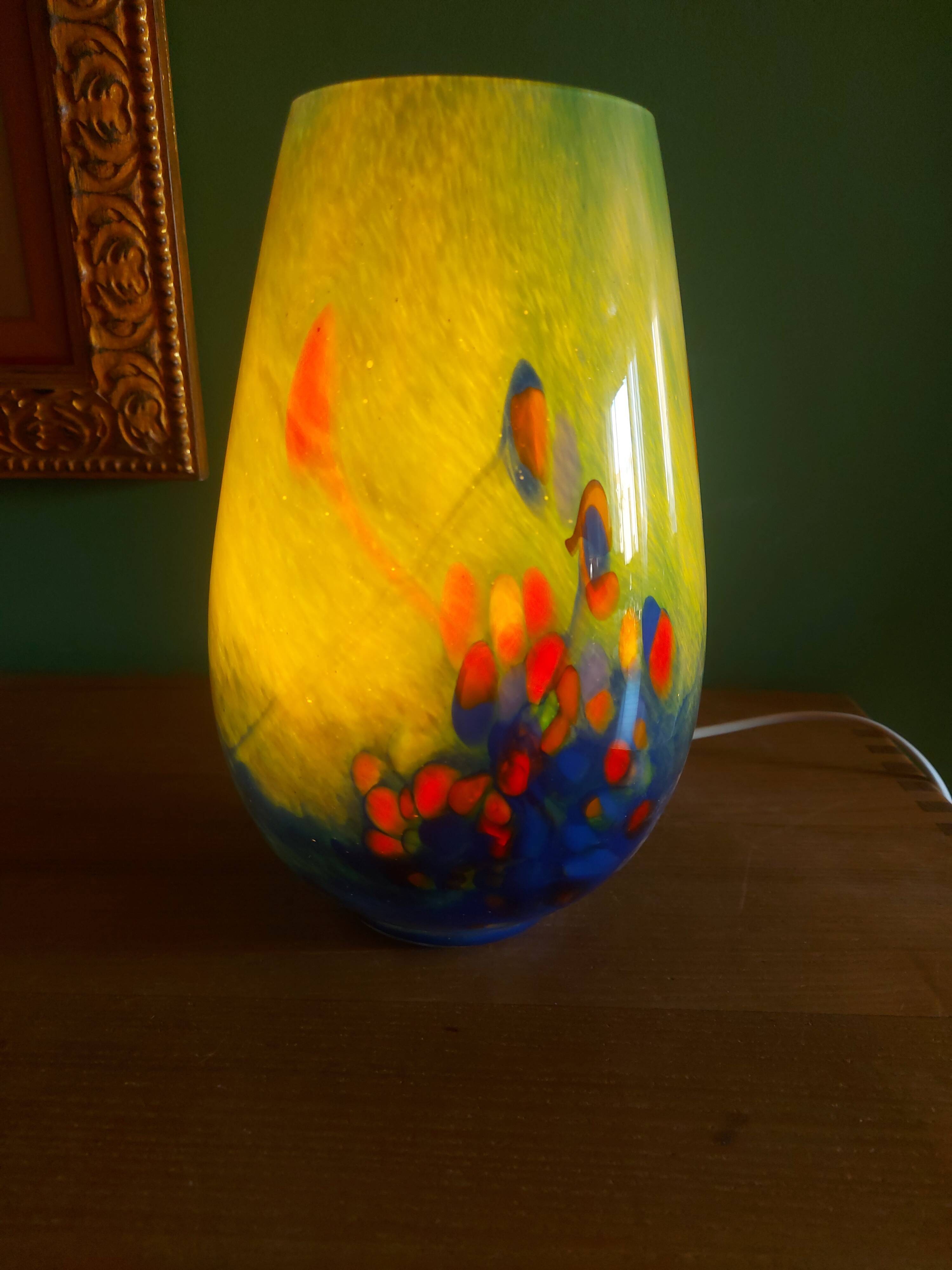 Blown glass lamp soisy, essonne