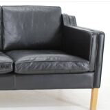 Vintage Scandinavian leather sofa