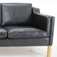 Vintage Scandinavian leather sofa