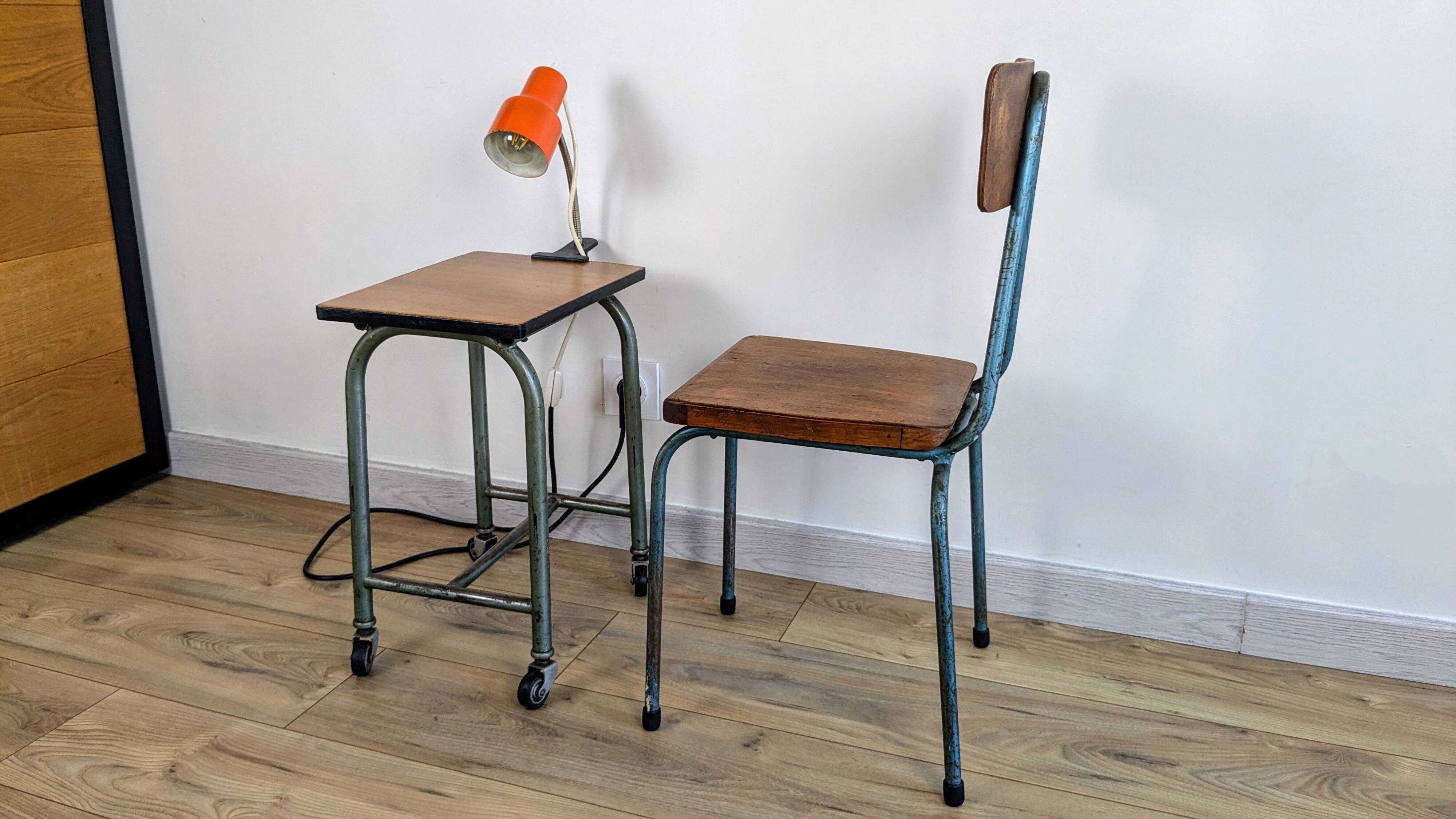 Vintage industrial children's chair