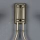 Vintage wall light in glass with double socket, Italian design from the 1960s.