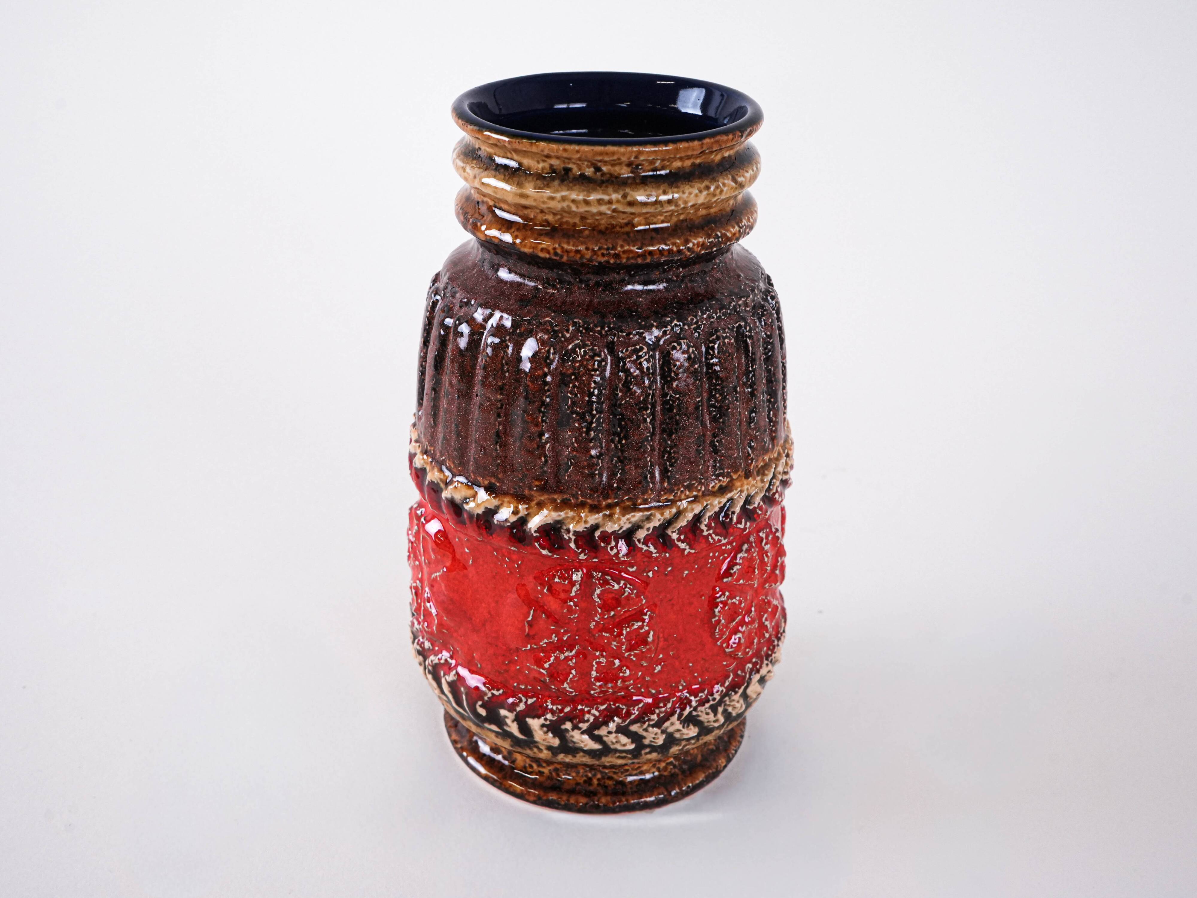 Ceramic vase, German design, 1960s, manufactured in West Germany