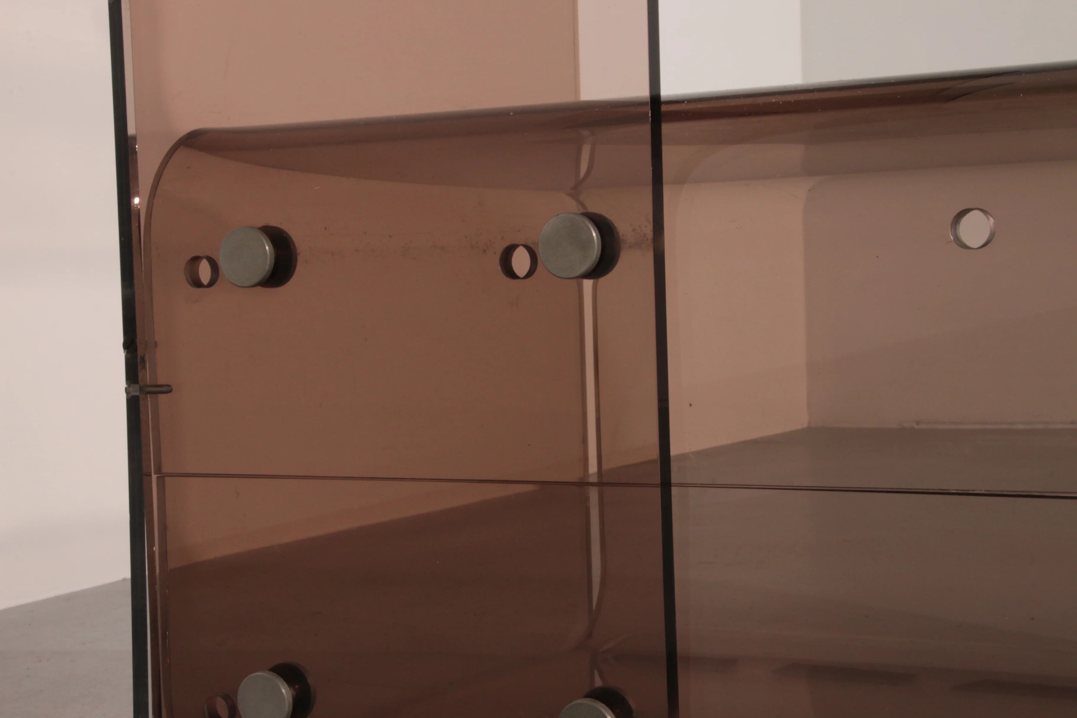 Iconic Michel Dumas Plexiglas bookcase – 1970s French space age design