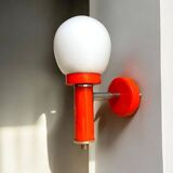 Mid Century orange wall sconce lamp 1970s