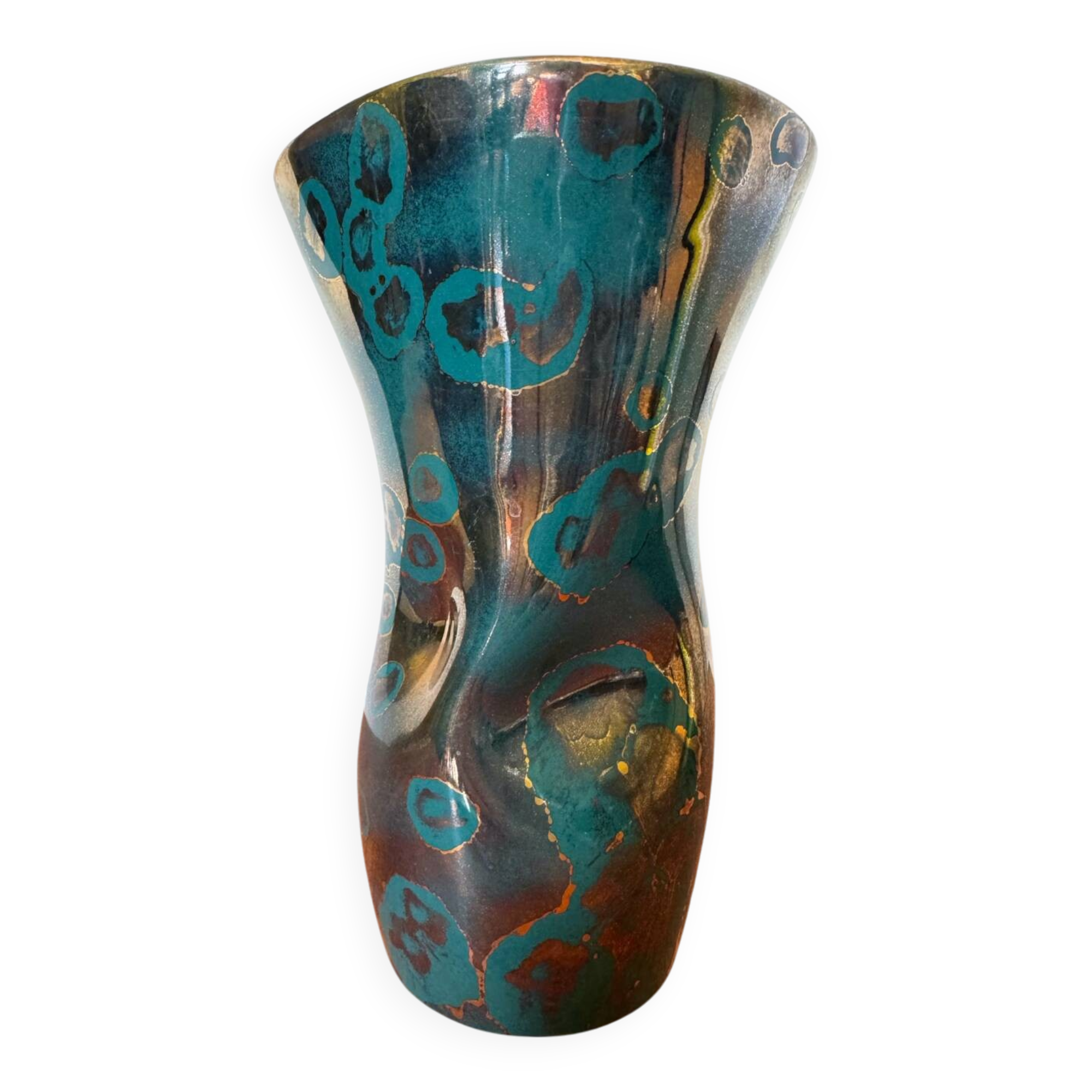 Arts Ceram Grand Feu Art Deco Vase